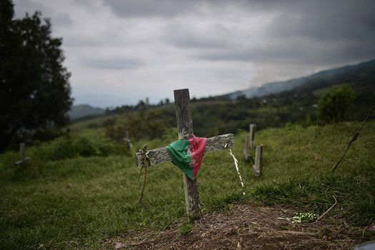 Cementerio del resguardo Las Delicias, en Buenos Aires (Cauca). (Foto: Jose Vargas Esguerra)